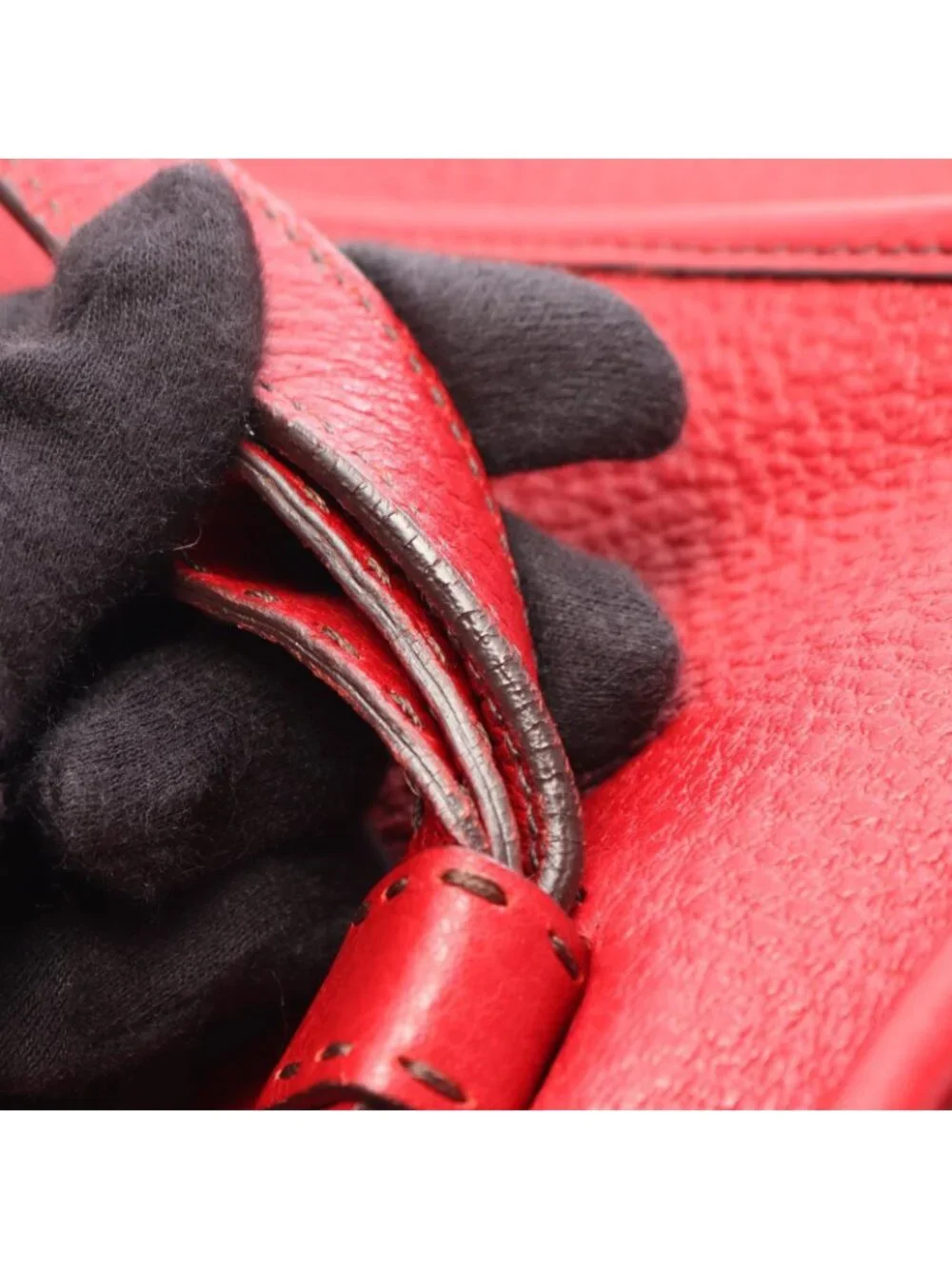 Prada Shoulder Bag Red Leather